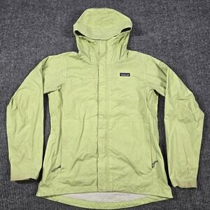 Patagonia Jacket Womens Small Green H2NO‎ Torrentshell Windbreaker Hooded Nylon